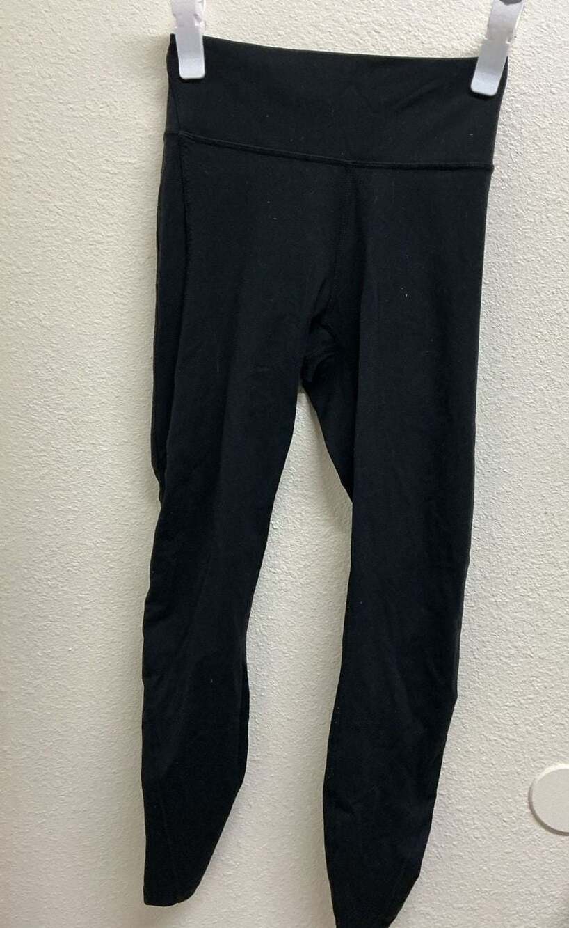 Lululemon High Times Pant *Lattice Black Mesh Leggings Size 6